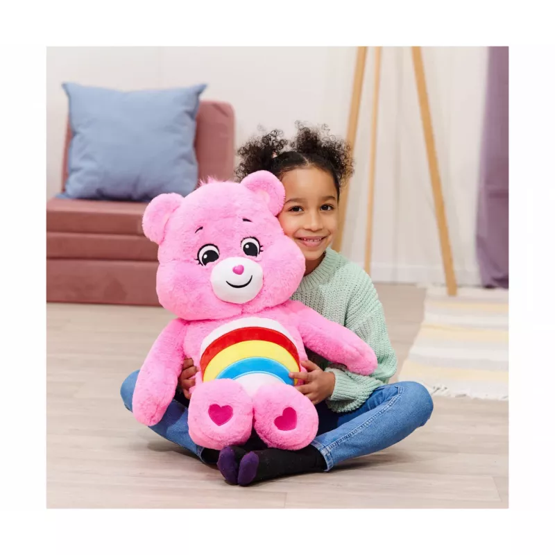 SIMBA-DICKIE Care Bears Cheer Bear Pluszak 60 cm Różowy Tęcza