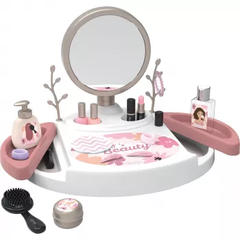 SIMBA-DICKIE My Beauty Studio Interaktywny zestaw do zabawy w makijaż z podświetlanym lustrem i 10 akcesoriami dla dzieci w wieku 3-6 lat