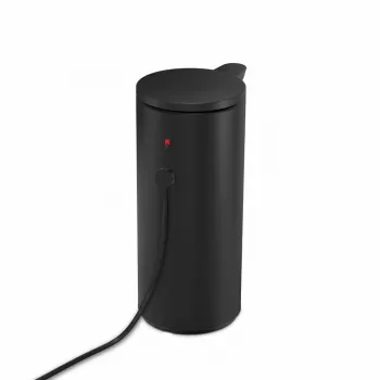 simplehuman ST1084 Dozownik mydła na czujnik, czarna stal nierdzewna, 266 ml, bezdotykowy automatyczny, czujnik ruchu na podczerwień, regulowana ilość, pompa odporna na zapychanie, odporny na odciski palców