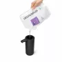 simplehuman ST1084 Dozownik mydła na czujnik, czarna stal nierdzewna, 266 ml, bezdotykowy automatyczny, czujnik ruchu na podczerwień, regulowana ilość, pompa odporna na zapychanie, odporny na odciski palców