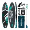 SKATINGER Szara Sportowa Pompowana Deska SUP 350x89x15 cm