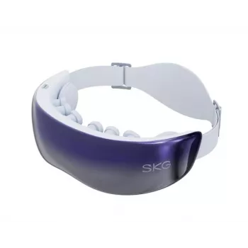 SKG KS700-E Masażer do oczu z ciśnieniem powietrza, ciepłem i Bluetooth – biały
