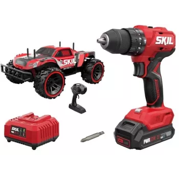 SKIL Wiertarka udarowa + Samochód RC, 1x2Ah 18V
