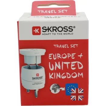 SKROSS World Adapter MUV USB 1.500231C-E – 2x USB, 1575W Max, biały