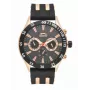 SLAZENGER MAN SL96076203 Męski Zegarek Analogowy Kwarcowy 48mm Niebieska Tarcza Brązowy Skórzany Pasek