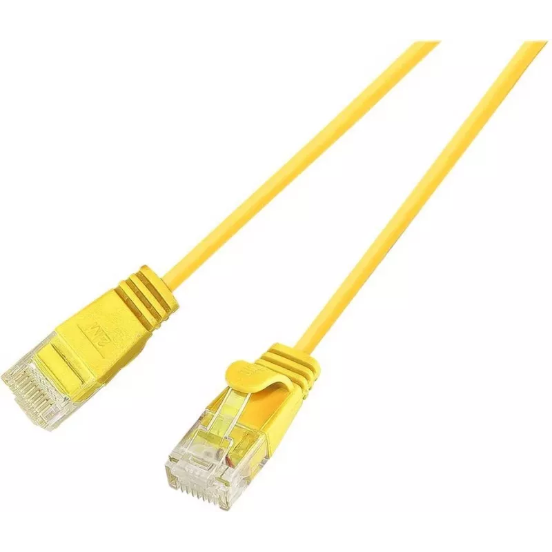 Wirewin Cat.6 U/UTP Slim-Light kabel krosowy, 0,5m, żółty PKW-LIGHT-K6 0.5 GE