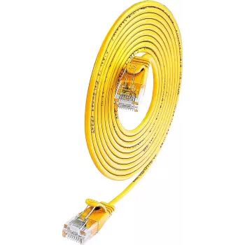 Wirewin Cat.6 U/UTP Slim-Light kabel krosowy, 0,5m, żółty PKW-LIGHT-K6 0.5 GE