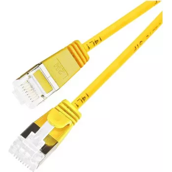 Wirewin Cat 6a U/FTP Slim Patch Cable, Żółty, 3.0m, 10G, PoE++ PKW-LIGHT-STP-K6A 3.0 GE