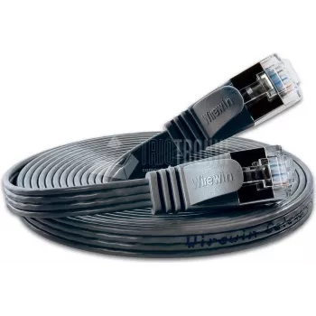 Wirewin Cat6 U/FTP Slim kabel Ethernet patch 0,5m czarny PKW-STP-SLIM-KAT6 0.5 SW