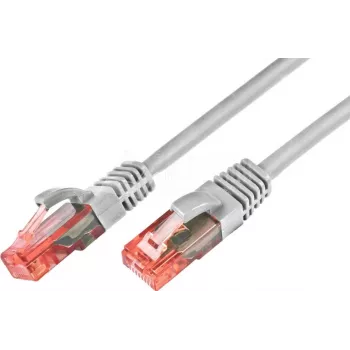 Kabel krosowy Wirewin Cat6 U/UTP, 2m, szary, RJ45, 10Gbps, 250MHz, miedź, PVC PKW-UTP-KAT6 2.0