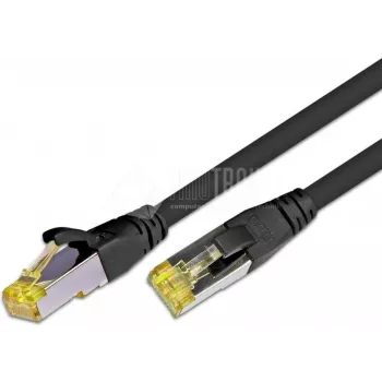 Wirewin kabel sieciowy Cat6a S/FTP, 4m, czarny, RJ45, 10Gbps, 500MHz, miedź, powłoka PVC, pozłacane styki, obsługa PoE++ PKW-PIMF-KAT6A 4.0 SW