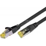 Wirewin kabel sieciowy Cat6a S/FTP, 4m, czarny, RJ45, 10Gbps, 500MHz, miedź, powłoka PVC, pozłacane styki, obsługa PoE++ PKW-PIMF-KAT6A 4.0 SW