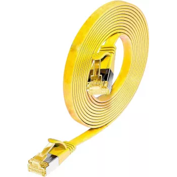 Wirewin Cat6a U/FTP Slim Ethernet Patch Cable RJ45 1,5m Żółty PKW-STP-SLIM-K6A 1.5 GE