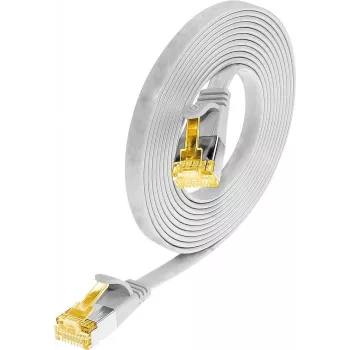 Kabel krosowy Ethernet Wirewin Cat6a U/FTP Slim, RJ45 męski-męski, 1 m, biały PKW-STP-SLIM-K6A 1.0 WS