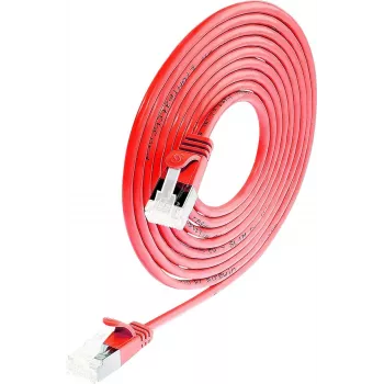 Wirewin Cat6a U/FTP Slim Patch Cable 0,5m Czerwony PKW-LIGHT-STP-K6A 0.5 RT