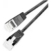Wirewin Light kabel krosowy okrągły U/FTP Cat 6a czarny 0,5m Slim Flexible PoE (PKW-LIGHT-STP-K6A 0.5 SW)