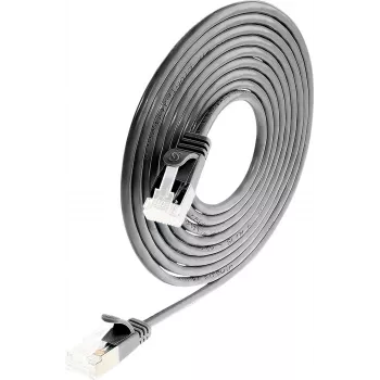 Wirewin Light kabel krosowy okrągły U/FTP Cat 6a czarny 0,5m Slim Flexible PoE (PKW-LIGHT-STP-K6A 0.5 SW)