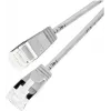 Wirewin Slim Round U/FTP Cat 6a kabel krosowy, szary, 0,5 m, 10 Gbps, PoE++ PKW-LIGHT-STP-K6A 0.5