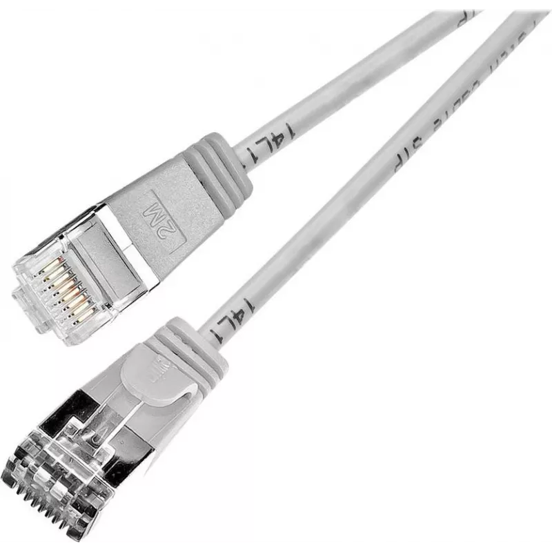 Wirewin SLIM SL6 7,5 m Cat.6 Slim-Light kabel krosowy U/FTP, szary (PKW-LIGHT-STP-K6 7.5)