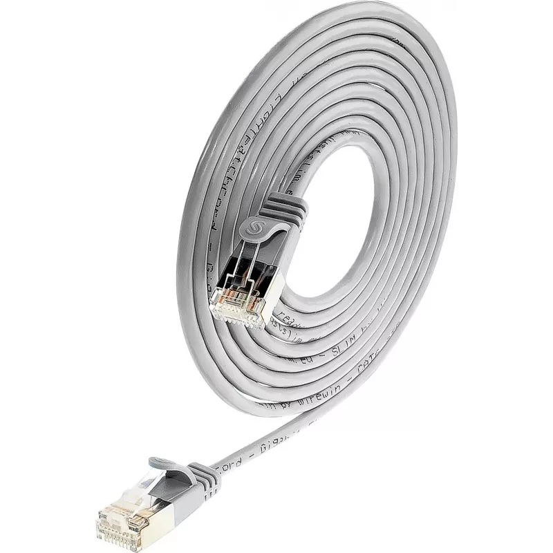 Wirewin SLIM SL6 7,5 m Cat.6 Slim-Light kabel krosowy U/FTP, szary (PKW-LIGHT-STP-K6 7.5)