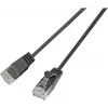 Wirewin SLIM UL6 10 SW - kabel krosowy Cat.6 SLIM-Light, U/UTP, 10 m, czarny PKW-LIGHT-K6 10.0 SW