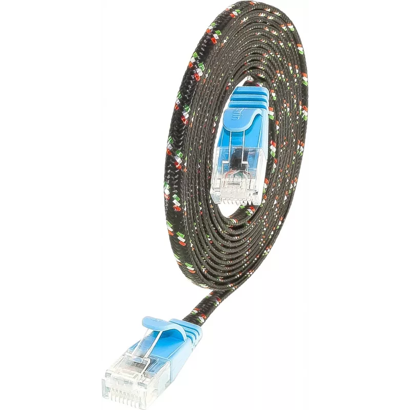 Wirewin SLIM UT6 10 BL - kabel krosowy Cat.6 Slim-Tough, U/UTP, 10 m, niebieski (PKW-TOUGH-K6 10.0 BL)