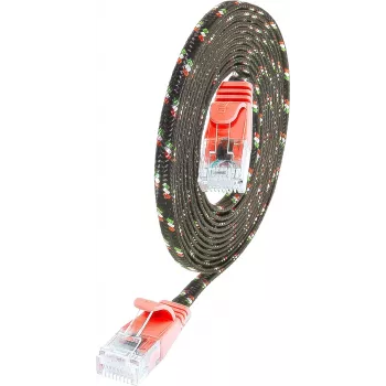 Wirewin SLIM UT6 3 RT – kabel krosowy Cat.6 Slim-Tough, U/UTP, 3,0 m, czerwony PKW-TOUGH-K6 3.0 RT