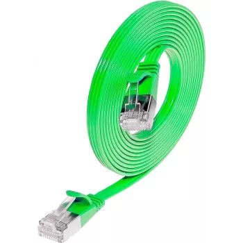 Wirewin Triotronik Cat 6 Slim kabel sieciowy Ethernet, 1 m, zielony, U/FTP, RJ-45 do RJ-45, 10 Gbps PKW-STP-SLIM-KAT6 1.0 GN