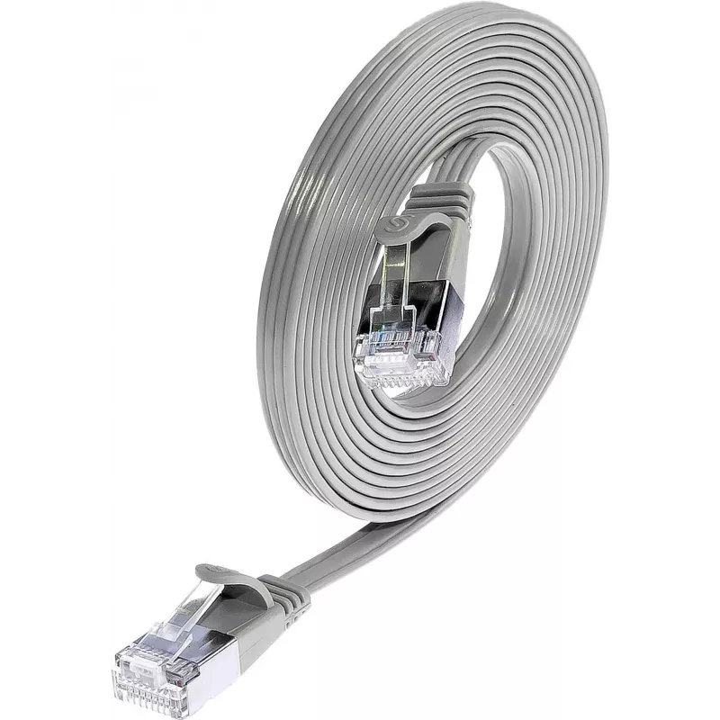 Wirewin Triotronik Cat6 U/FTP Slim kabel Ethernet Patch, 3m, RJ-45 męski do męskiego, szary PKW-STP-SLIM-KAT6 3.0