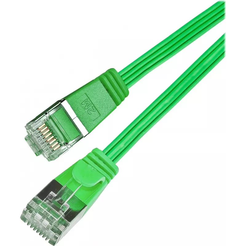 Wirewin Triotronik Cat6 U/FTP Slim Patch Cable, 0,5m, Zielony PKW-STP-SLIM-KAT6 0.5 GN