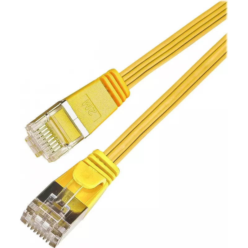 Wirewin Triotronik Cat6 U/FTP Slim komutacinis kabel 5m żółty PKW-STP-SLIM-KAT6 5.0 GE