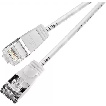 Kabel krosowy Wirewin Triotronik PKW-LIGHT-STP-K6 10.0 WS Cat6 S/FTP, RJ-45 męski do męskiego, 10 m, biały