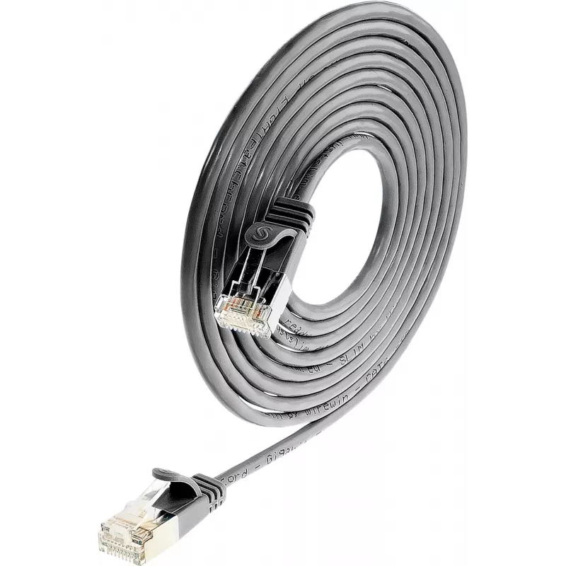 Wirewin Triotronik PKW-LIGHT-STP-K6 3.0 SW kabel krosowy Cat6 ekranowany, 3m, czarny