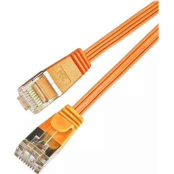 Wirewin Triotronik PKW-STP-SLIM-KAT6 0.5 OR kabel krosowy Ethernet Cat6 U/FTP Slim, RJ45 męski do męskiego, 0,5 m, pomarańczowy