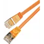 Wirewin Triotronik PKW-STP-SLIM-KAT6 1.0 OR kabel krosowy Ethernet Cat6 U/FTP Slim, RJ45 męski do męskiego, 1m, czarny