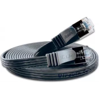 Wirewin Triotronik PKW-STP-SLIM-KAT6 3.0 SW - 3m smukły kabel sieciowy Cat6 U/FTP, czarny