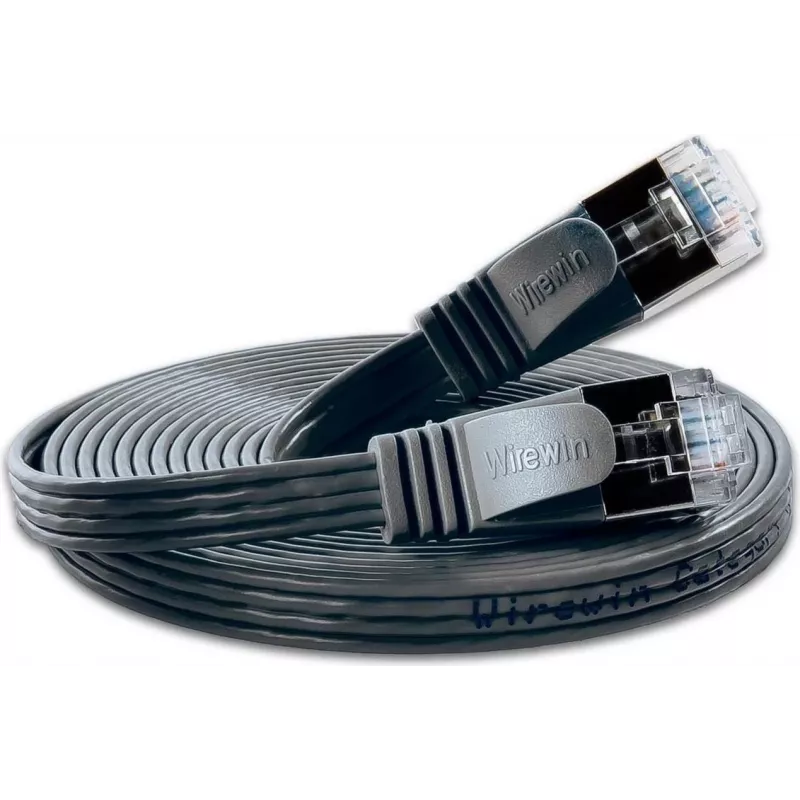 Wirewin Triotronik PKW-STP-SLIM-KAT6 3.0 SW - 3m smukły kabel sieciowy Cat6 U/FTP, czarny
