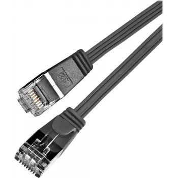 Wirewin Triotronik PKW-STP-SLIM-KAT6 5.0 SW kabel krosowy Ethernet Cat6 U/FTP Slim, RJ45 męski do męskiego, 5m, czarny