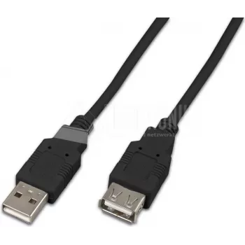 Przedłużacz USB Wirewin USB A-A MF 1.0 SW USB 2.0, 1 m, czarny