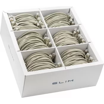 Wirewin SLIM-LS-K6A 3.0 36 Cat6A Slim kabel Ethernet Patch, 3m, U/FTP, szary, 36-pak