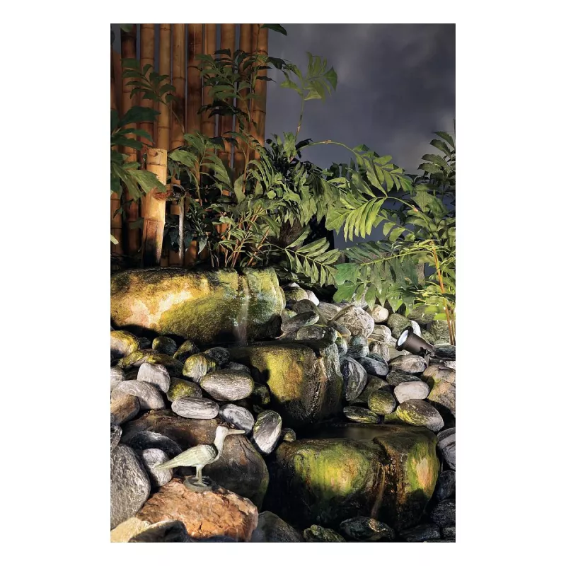 SLV Nautilus Spike Garden Spotlight 227410 GU10 IP65 z kolcem do ziemi i kablem 1,5 m, czarny