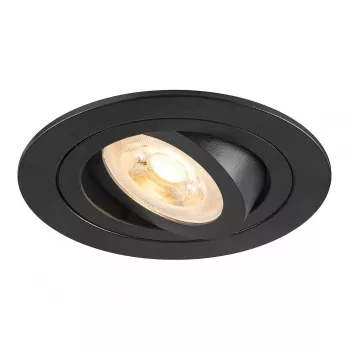 SLV Reflektor podtynkowy New Tria 75, GU10, maks. 10W, czarny, 75mm