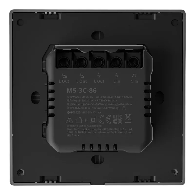 Smart Scene Wall Switch WiFi Sonoff M5 3C (3-kanałowy)