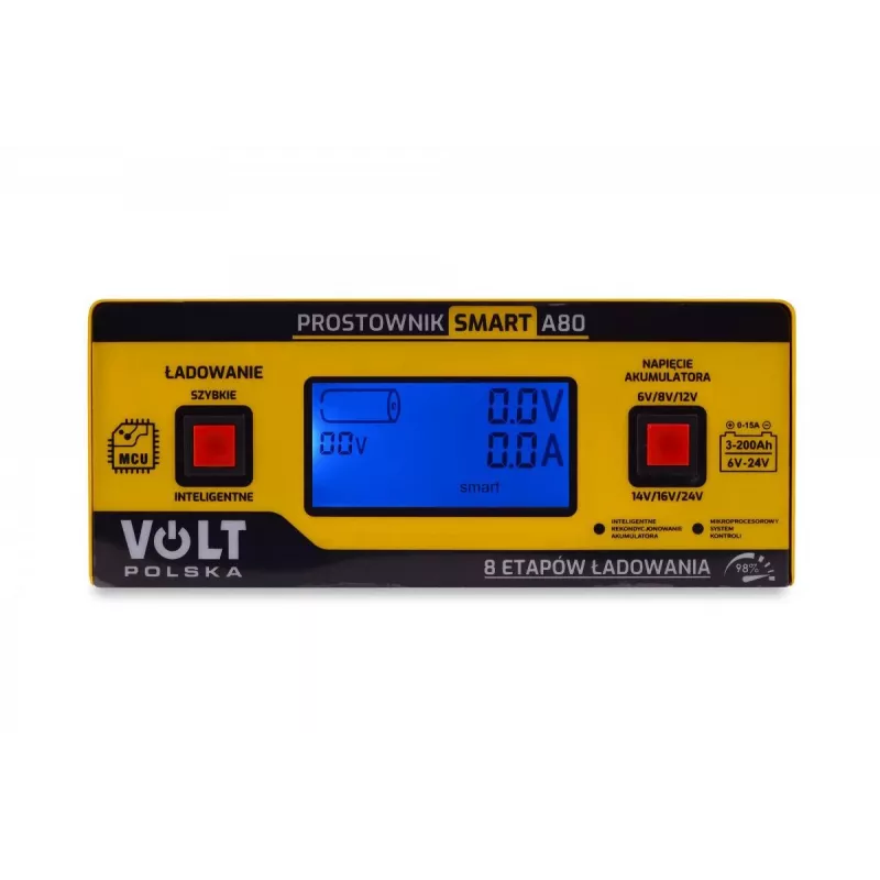 Smart Volt Rectifier Poland 6V/12V/24V 15A A80 Inteligentna ładowarka akumulatorów