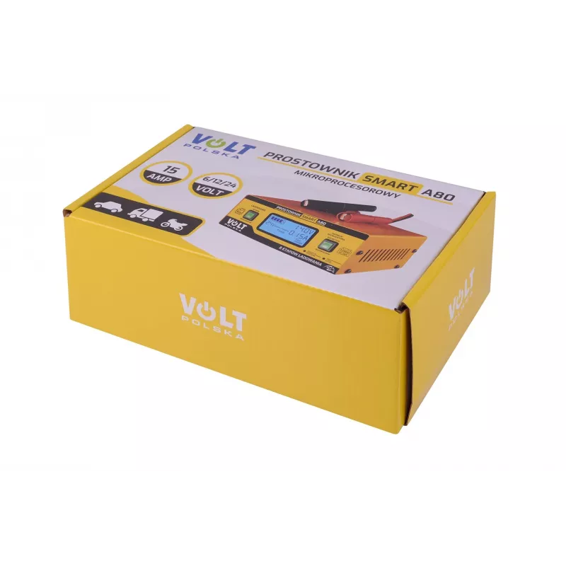 Smart Volt Rectifier Poland 6V/12V/24V 15A A80 Inteligentna ładowarka akumulatorów