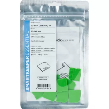 Blokada portu Mini/Micro SD SmartKeeper, zielona, 10 szt. (SLSART-0323)