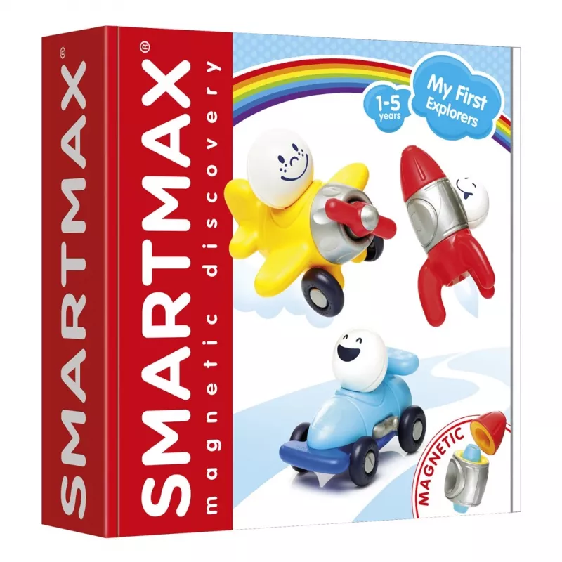 SmartMax My First Explorers 15-elementowy magnetyczny zestaw konstrukcyjny dla maluchów w wieku 1-5 lat