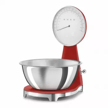 SMEG Analog and Digital Kitchen Scale Red KSF01RDWW