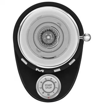 Smeg CGF03BLEU Młynek do kawy żarnowy stożkowy w stylu lat 50. - czarny, 150W, pojemność 350g