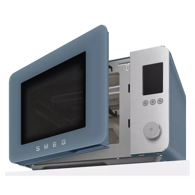 Smeg Combi Microwave MOC02SBMEU, 9 Functions, 2100W, Storm Blue Matt